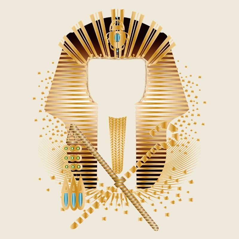 Représentation artistique d’un masque égyptien