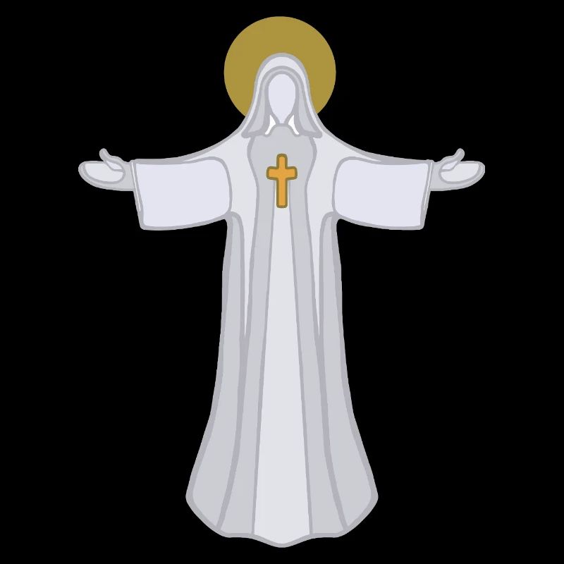 Saint Auréole Jésus à bras ouverts