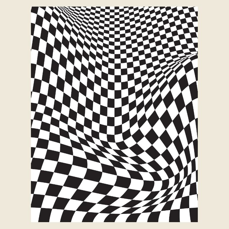 Verzerrte Schachbrett-Illusion