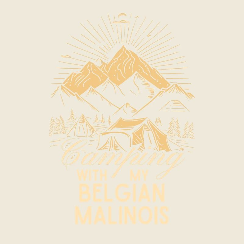 Belgischer Malinois Camping