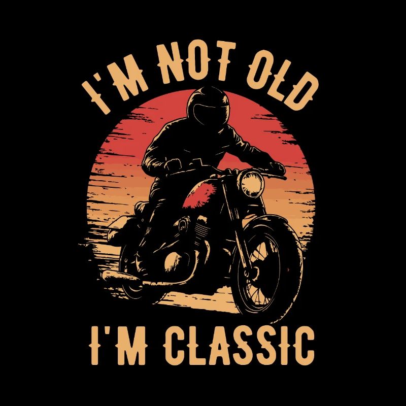 Moto Vintage Retraité Retraité