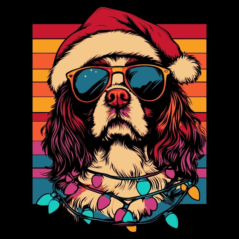 Cooler Cavalier King Charles Spaniel Weihnachten