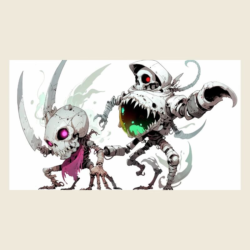 Anime full shotstyle d’illustration d’animal du corps entier