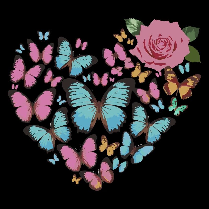 Cœur de papillons