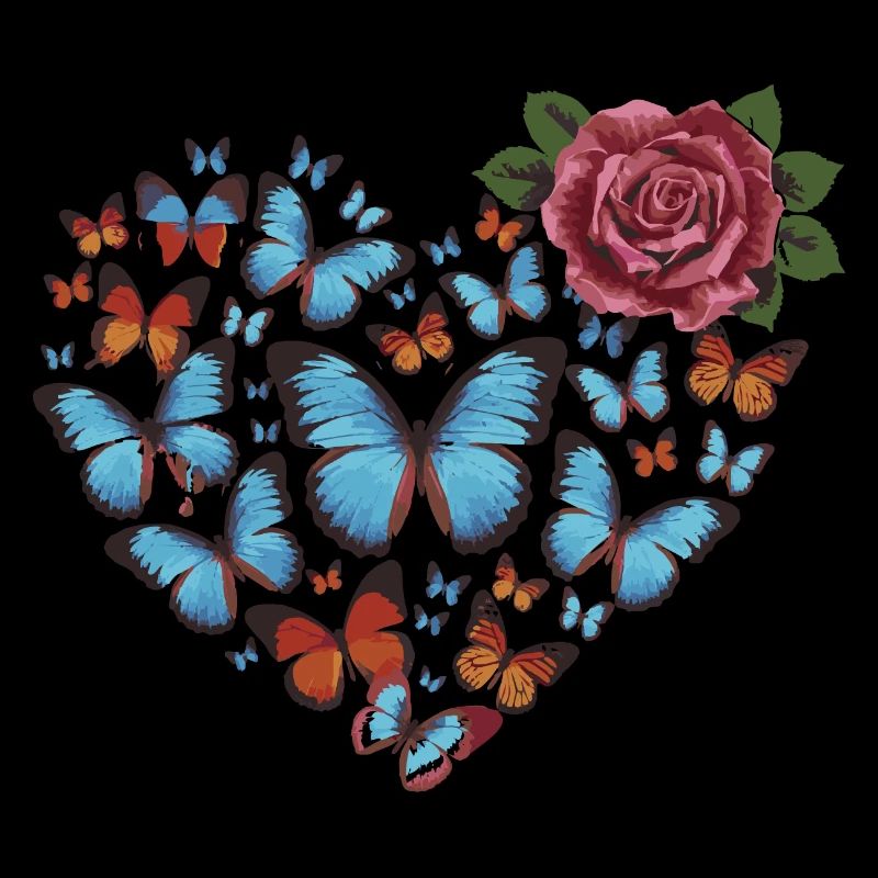 Cœur de papillons