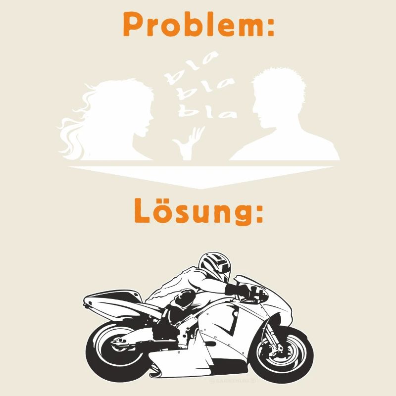 MD - Biker Shirt - Problem Frau BLA BLA BLA -
