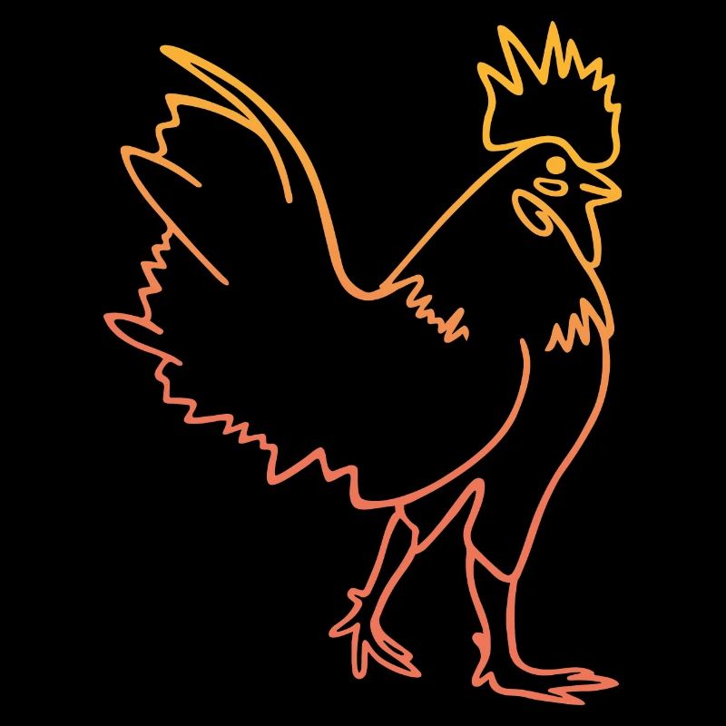 Illustration de coq de poule