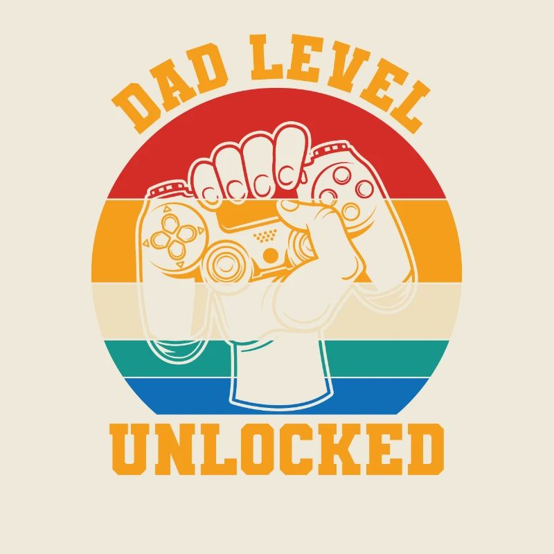 Dad Level Déverrouillé Retro Vintage New Dad