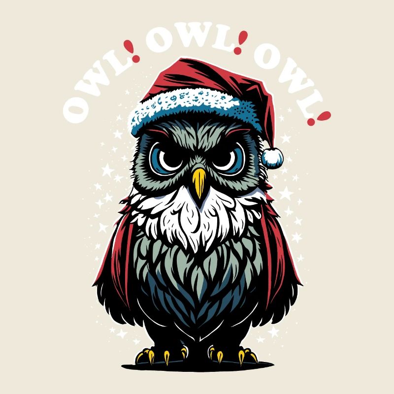 Weihnachtsmann Eule
