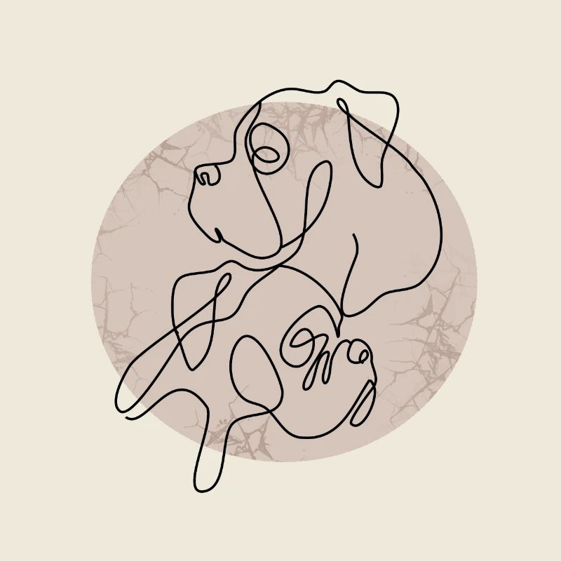 BOXER DOG ZWEI BOXER EINE LINIE