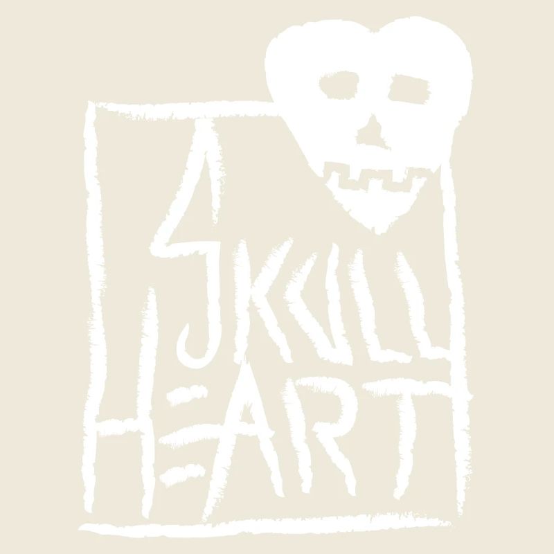 SkullHeart Logo Carré Blanc