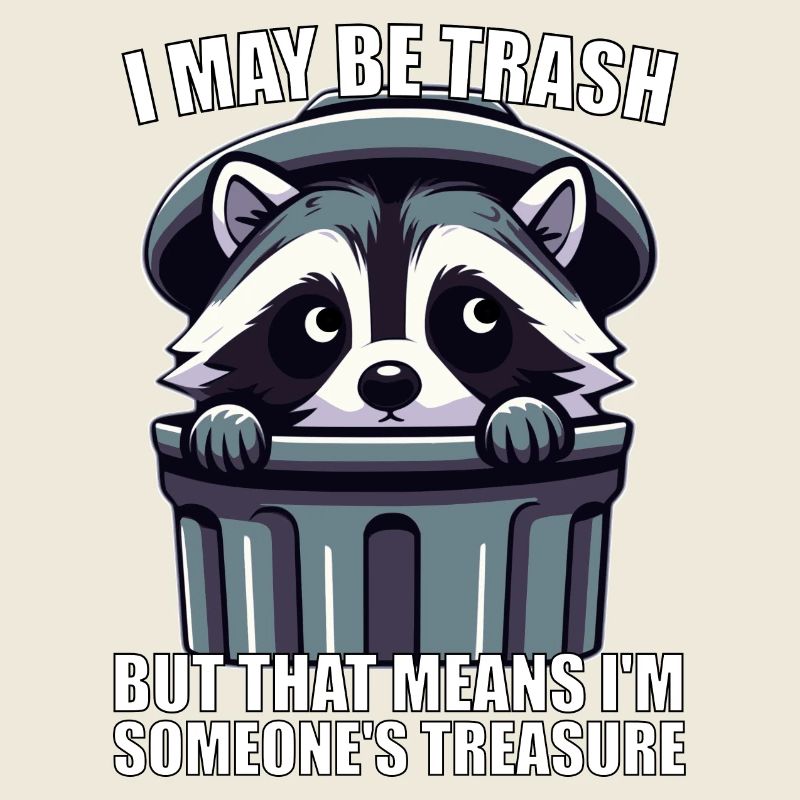 Waschbär Meme - Trash Treasure