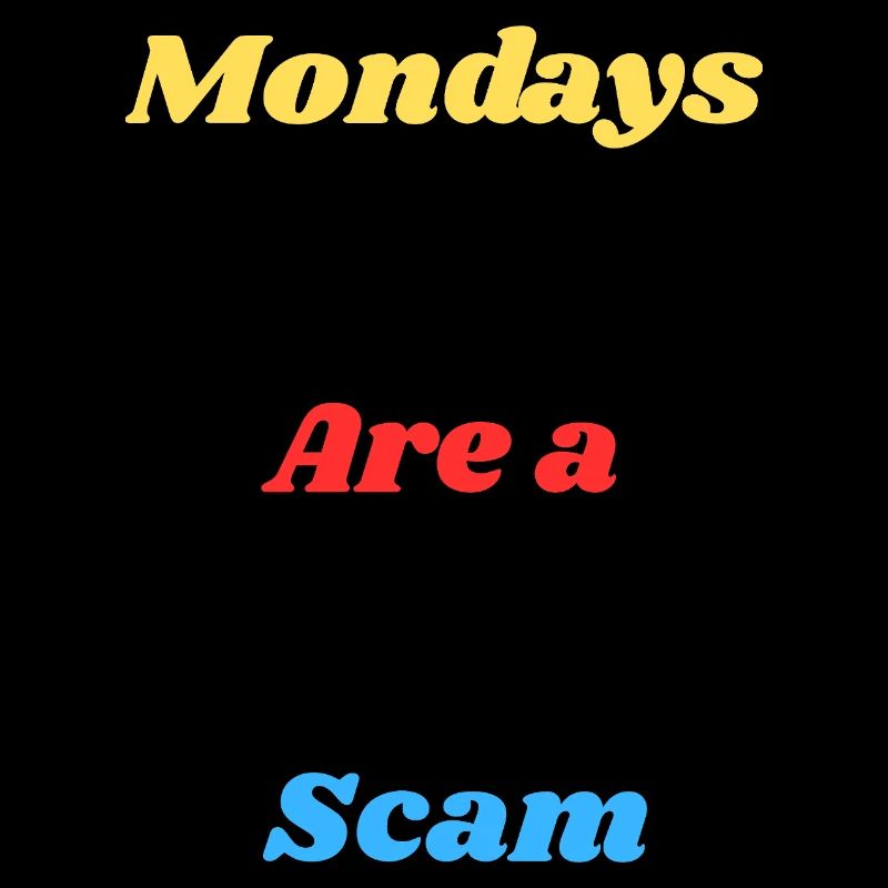 Impression de mème humoristique du lundi