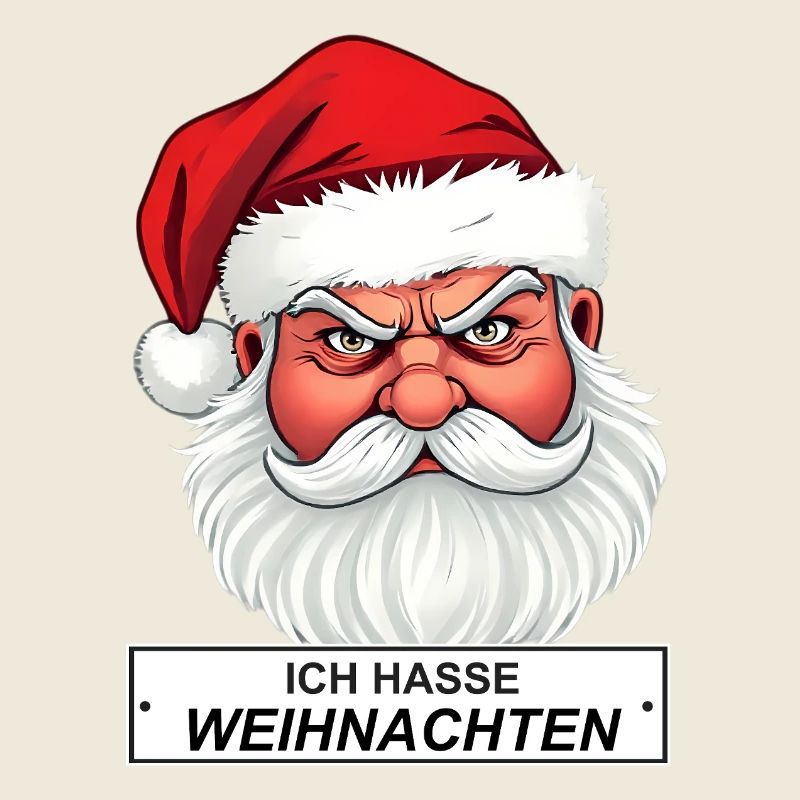 I Hate Christmas Santa Saying