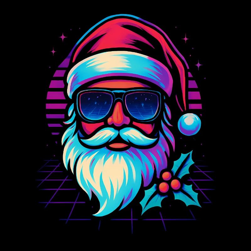  Weihnachtsmann Lustig Retro Gaming