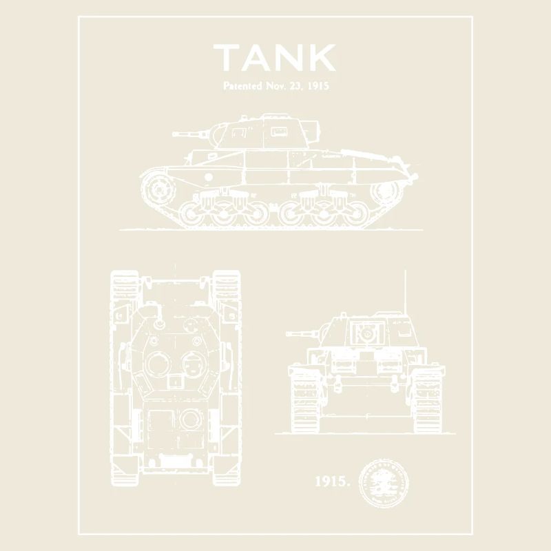 Panzerblaupause-Silhouette