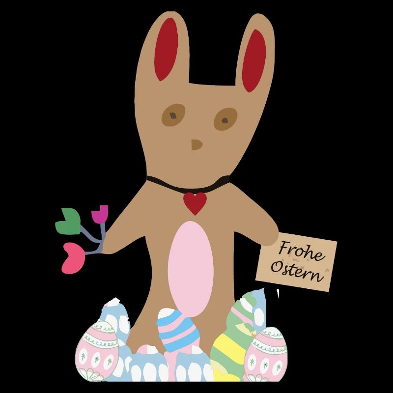 Le lapin souhaite Joyeuses Pâques