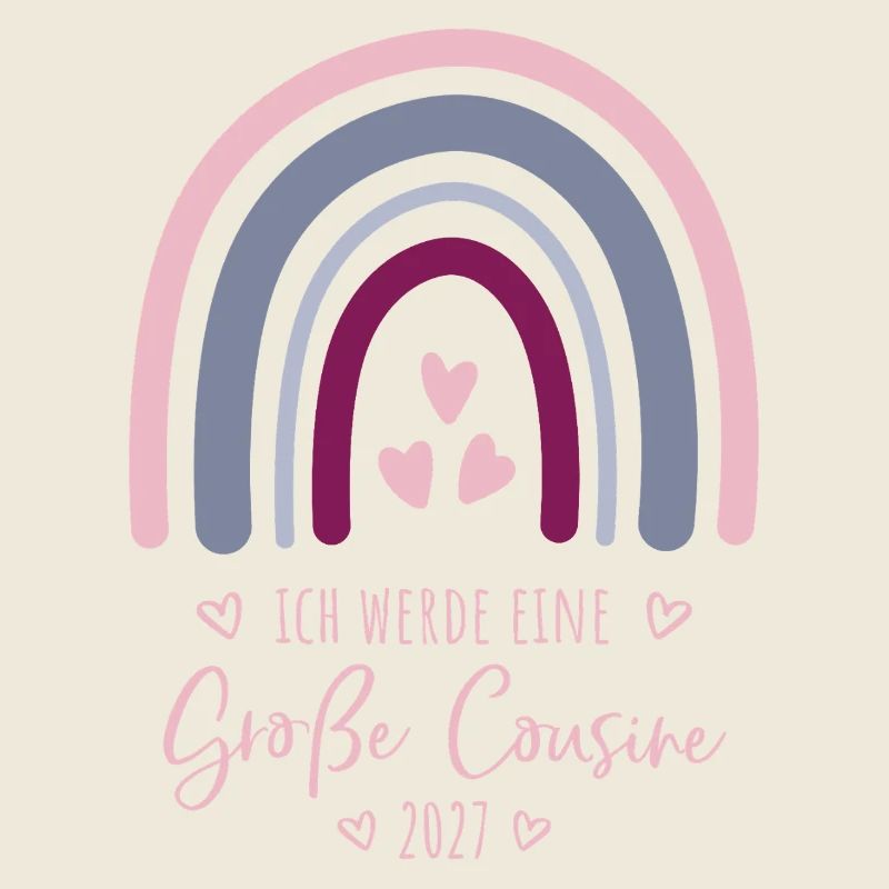 Ich werde eine Große Cousine 2027 Regenbogen 
