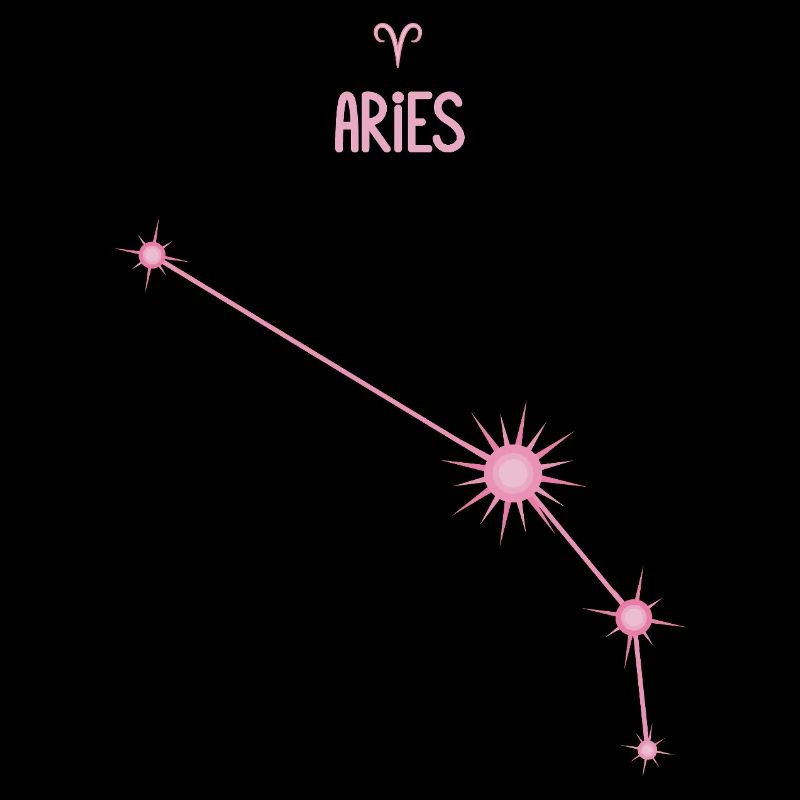 Widder-Tierkreiszeichen Sternbild Pastellrosa