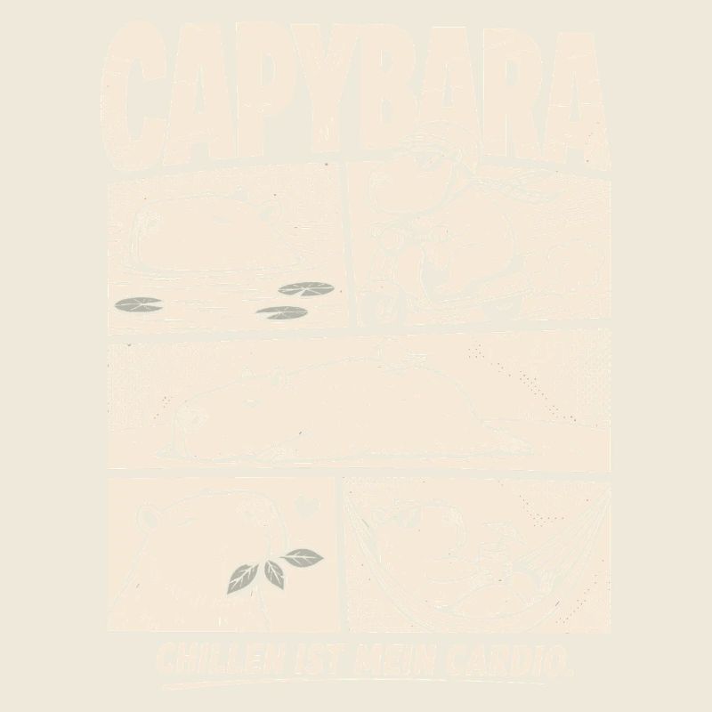 Capybara Chill Comic Entspannung Humor