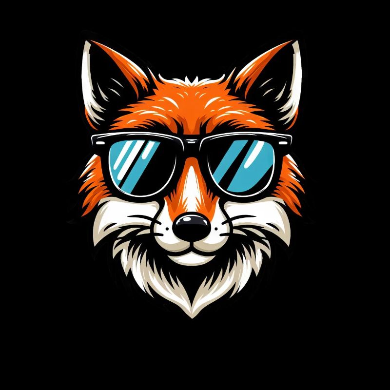 Cooler Fuchs mit Sonnenbrille