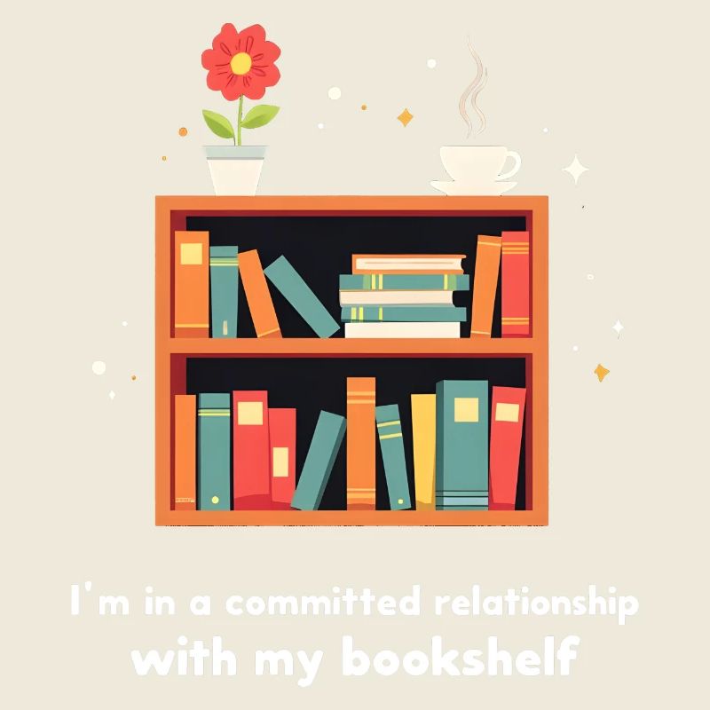 I'm in a committed relationship with my bookshelf