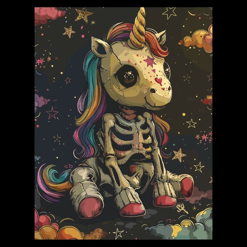 Einhorn - Skull, Skelett