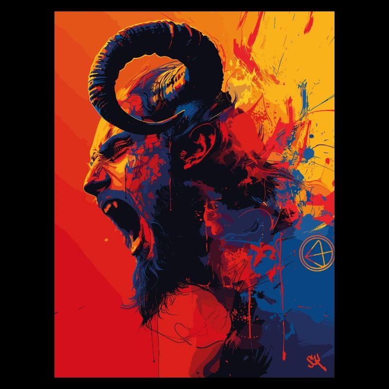 The Devil - Teufel colorful