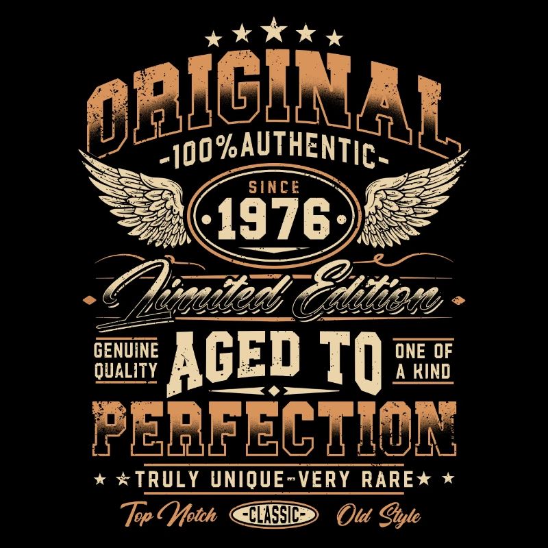 Original 1976 Vintage Born Cadeau d’anniversaire