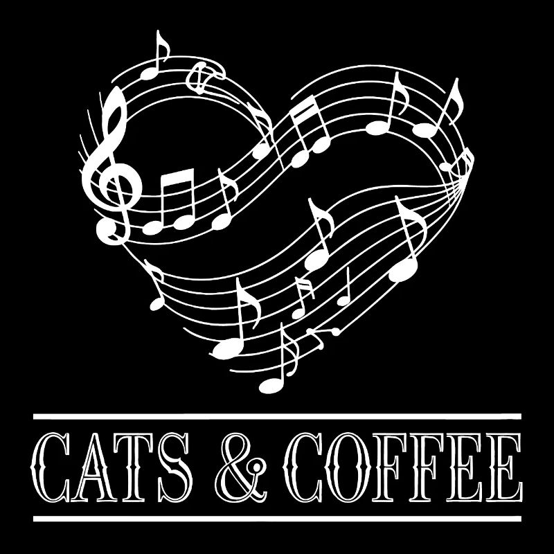 Ich liebe Katzen und Kaffee