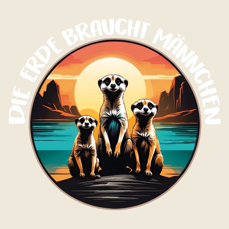 Coole Erdmännchen lustiger Erdmännchenspruch