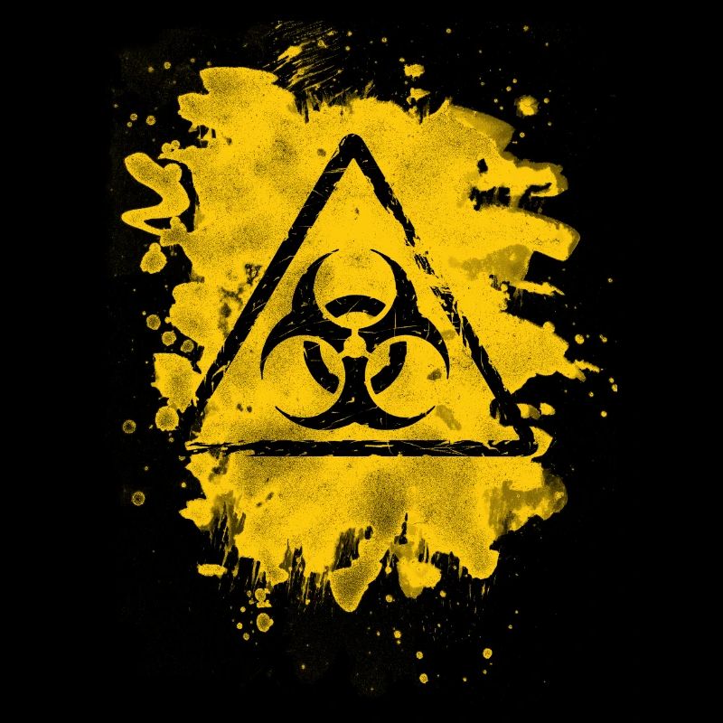 Biohazard – bleached grungy look