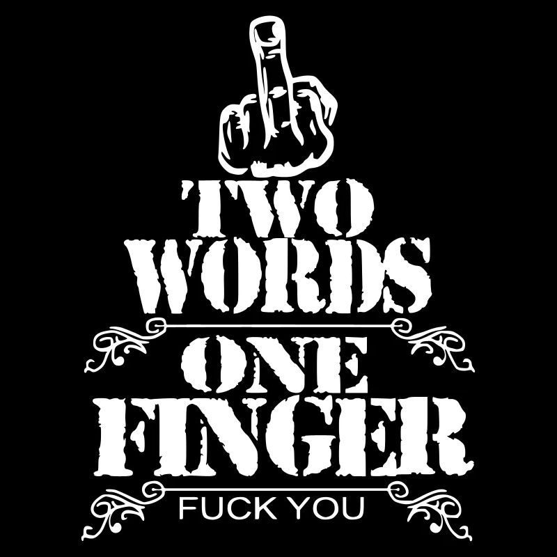 TWO WORDS ONE FINGER