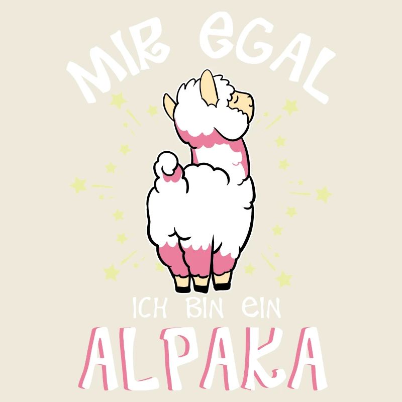 Mir egal. Ich bin ein Alpaka