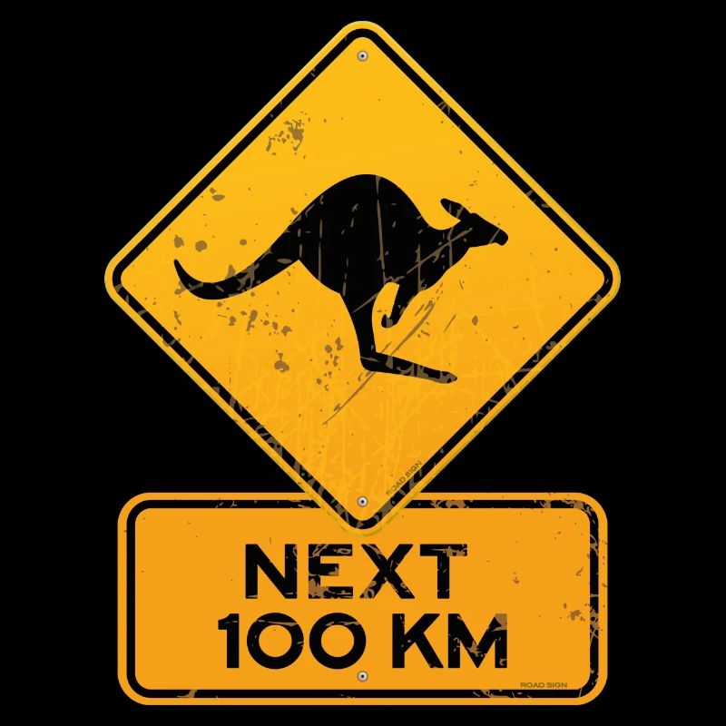 panneau de signalisation de l'australie kangoo