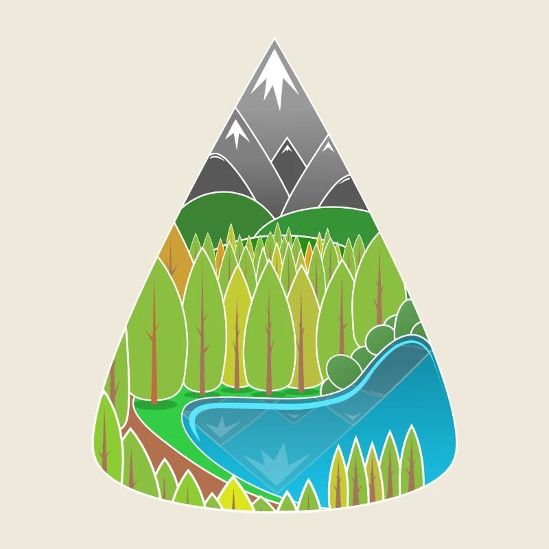 Magie de la forêt du lac des Alpes