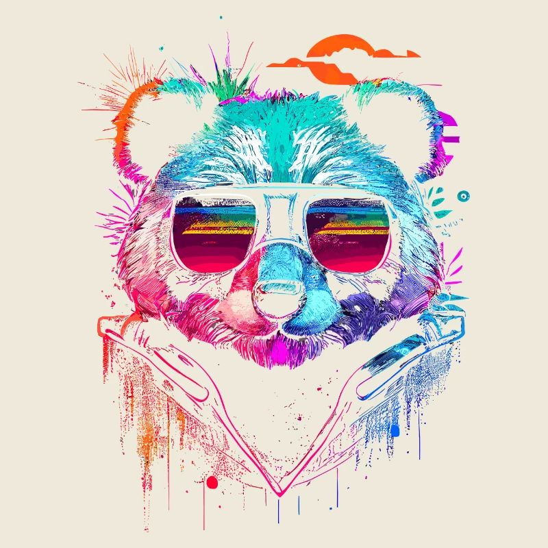 Hipster panda