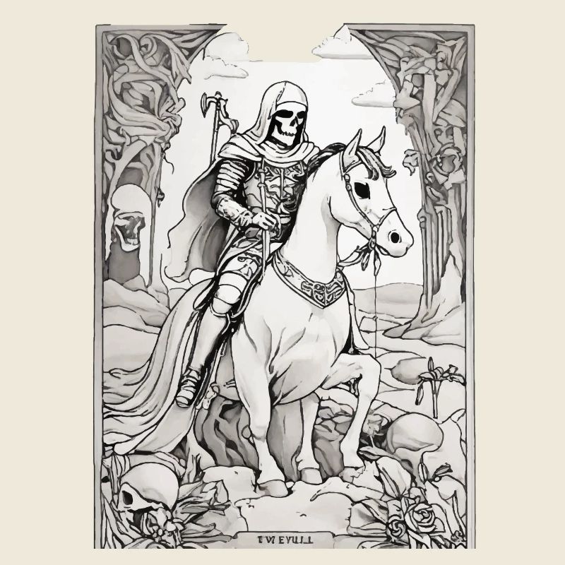 Todesreiter Tarot Illustration