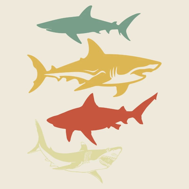 requin rétro vintage