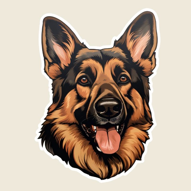 Deutscher Schäferhund Kopf