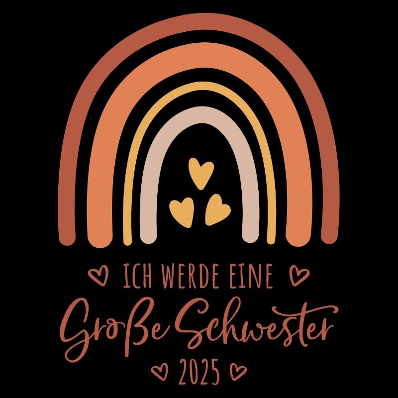 Ich werde eine große Schwester 2025 Regenbogen