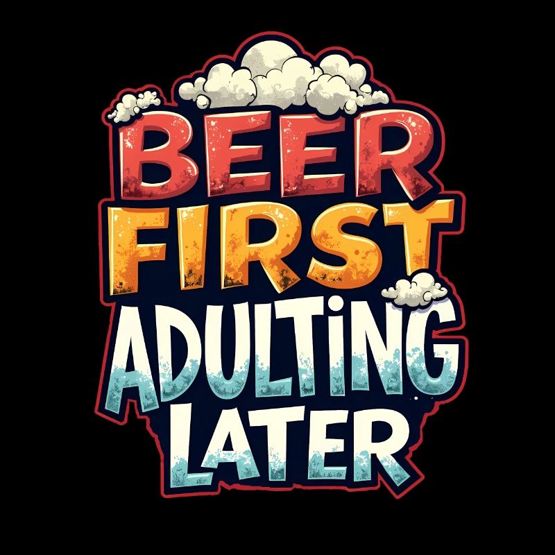 ERST BIER, DANN ERWACHSEN WERDEN