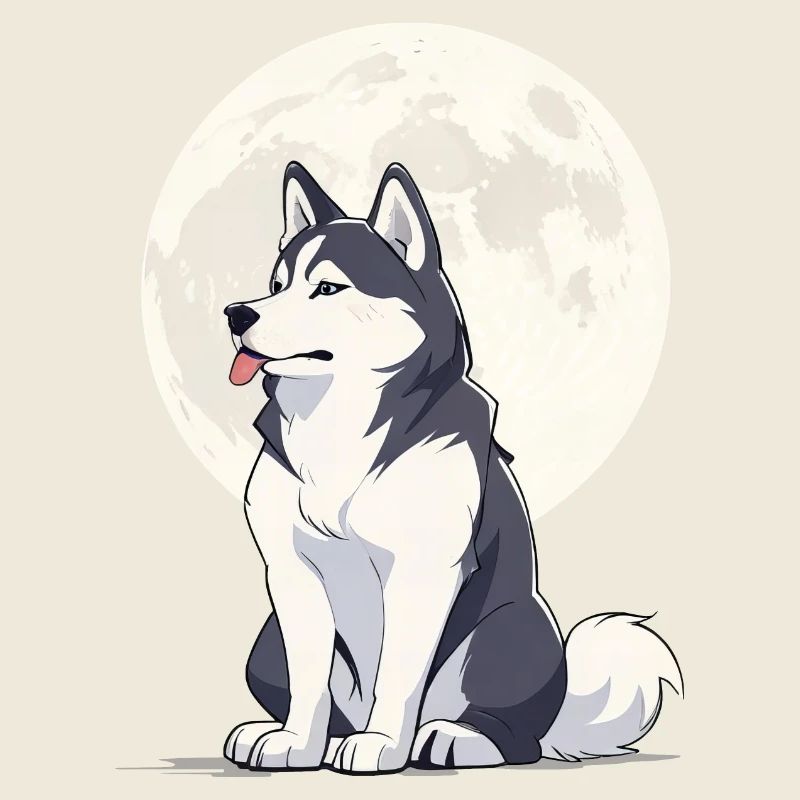 Husky de lune