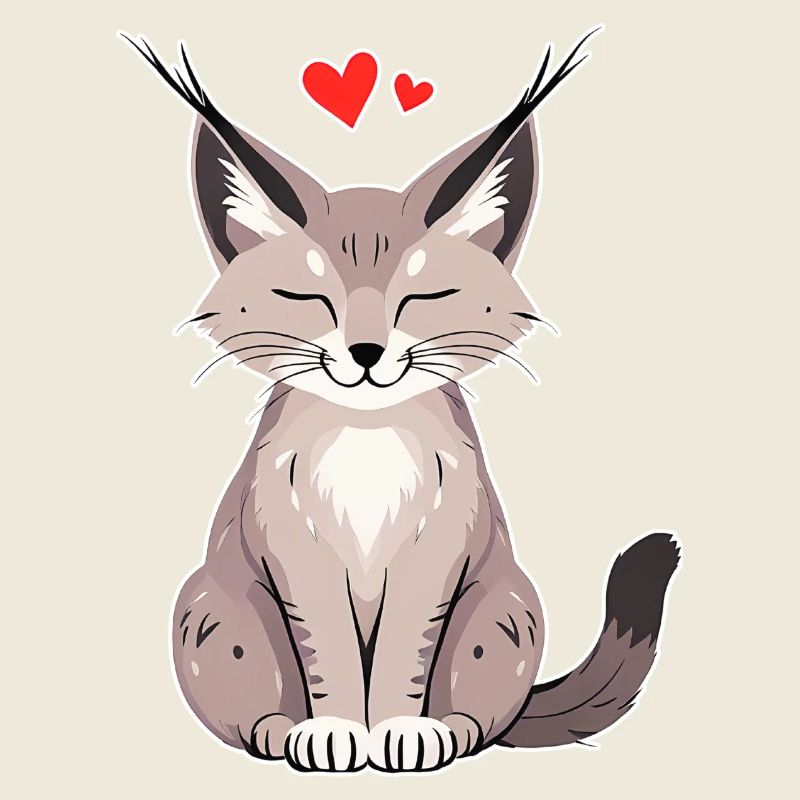 Kleiner Luchs mit Herz – Niedlich & Wild