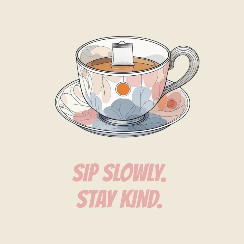 Schlürfen Sie langsam. Bleiben Sie freundlich.