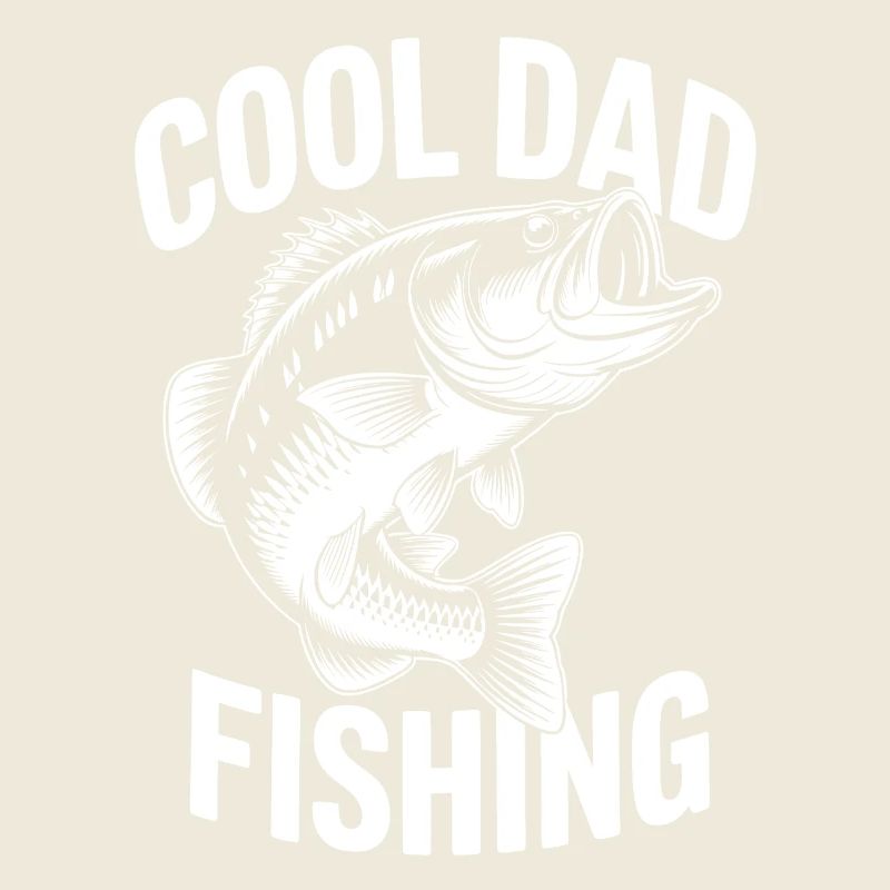 Conception de pêche cool pour papa