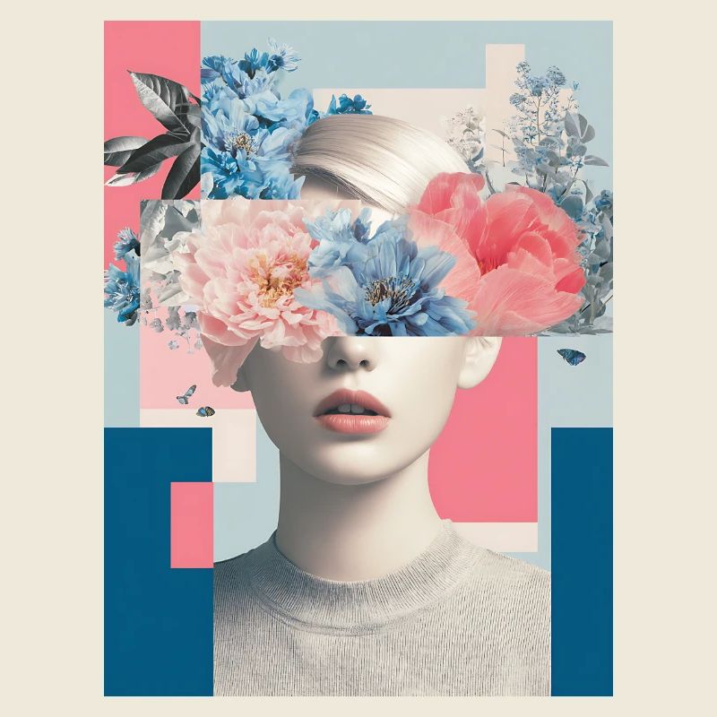 Abstract floral femininity