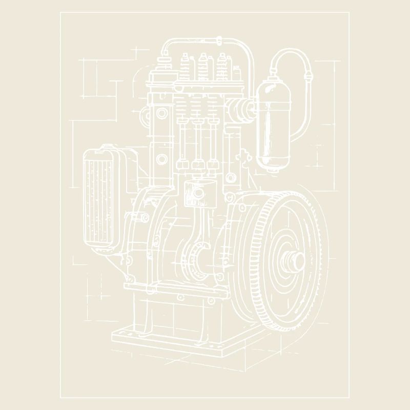 Plan de moteur industriel