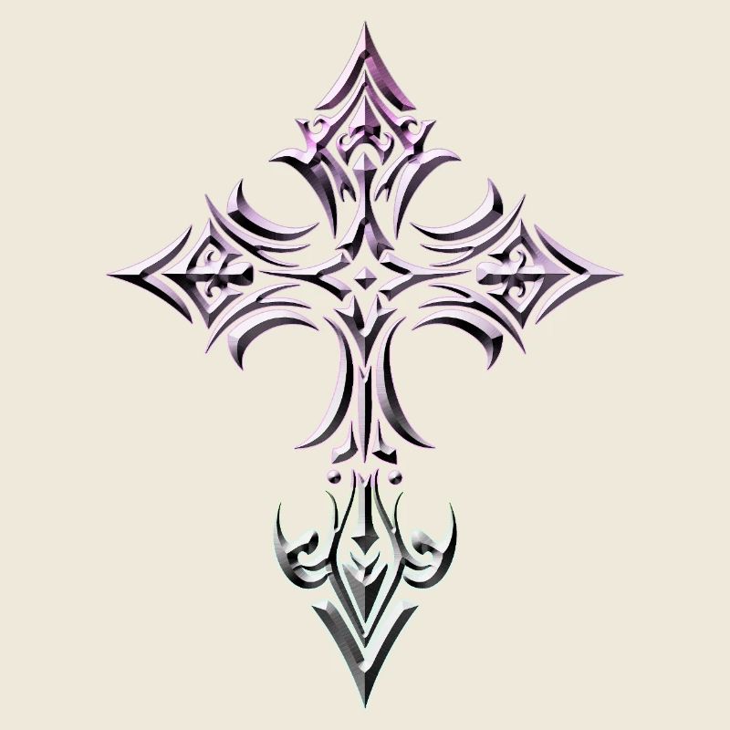 Croix gothique en gradient