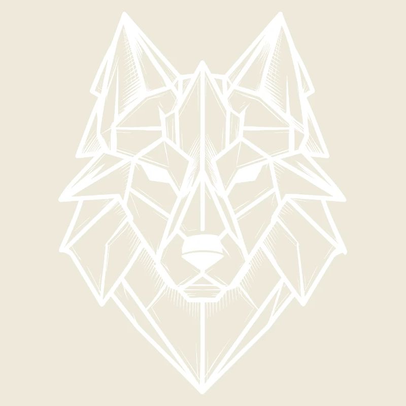 logo loup géométrique